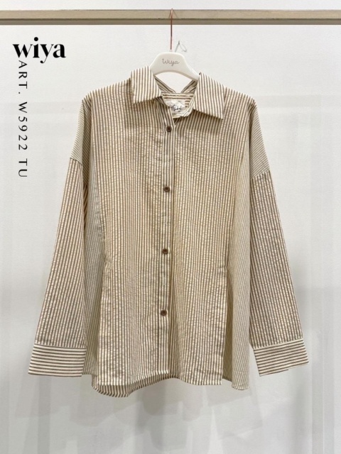 Koszula w paski oversize WIYA - Moro