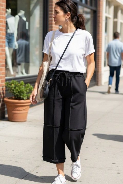 Spodnie Wendy Trendy z surowymi szwami - oversize, nowoczesny krój