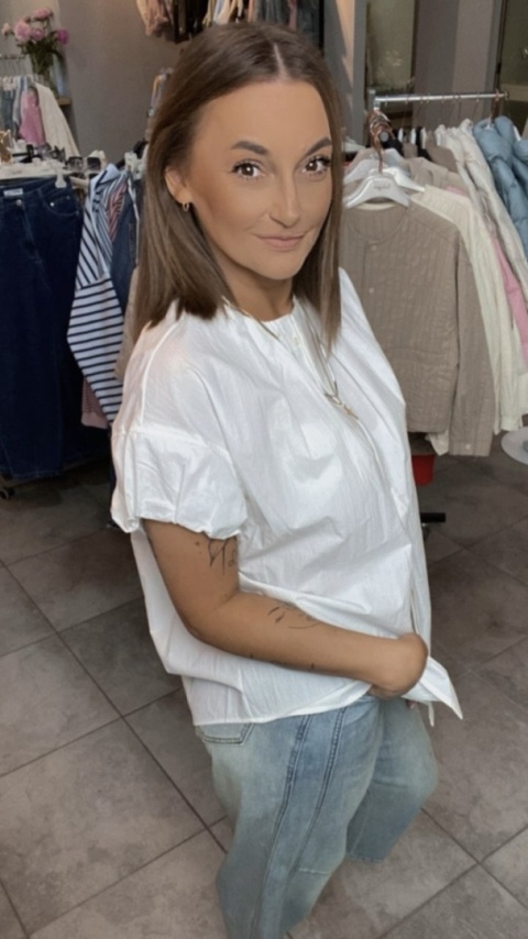 Bluzka Cepar - Biała Bluzka Cepar - Biała