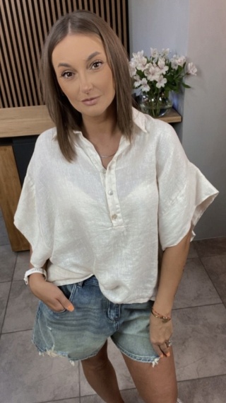 Bluzka Miho’s – 100% Len Ecru