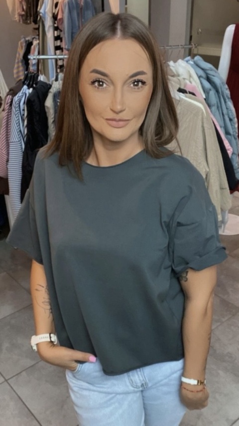Bluzka surowa Wendy Trendy – Gray Bluzka surowa Wendy Trendy – Gray