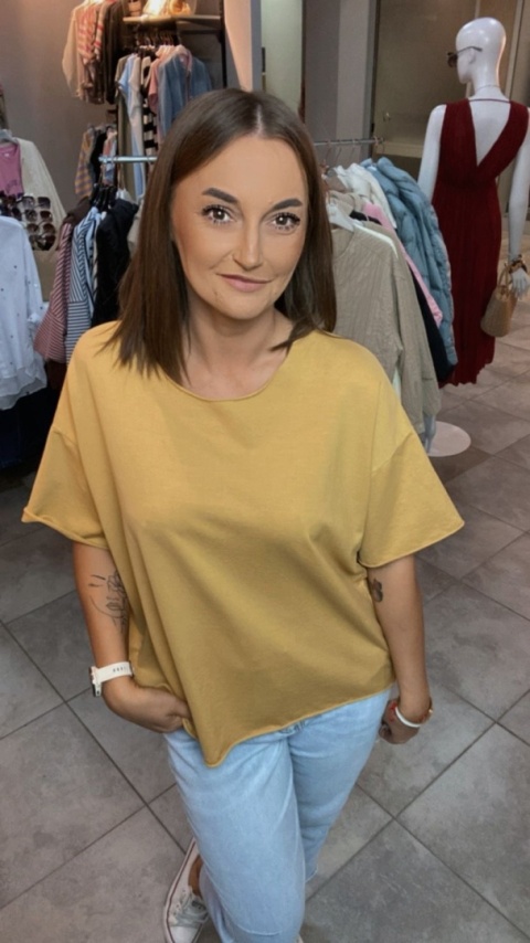 Bluzka surowa Wendy Trendy – Miodowy Bluzka surowa Wendy Trendy – Miodowy