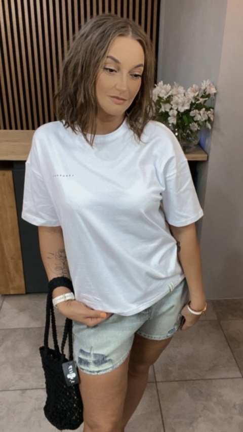T-shirt Klasyczny Basic Lenoshka Biały T-shirt Klasyczny Basic Lenoshka Biały