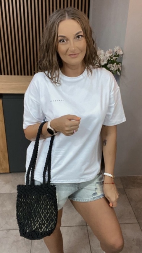 T-shirt Klasyczny Basic Lenoshka Biały T-shirt Klasyczny Basic Lenoshka Biały