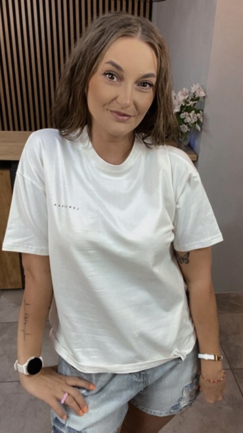 T-shirt Klasyczny Basic Lenoshka Kokos