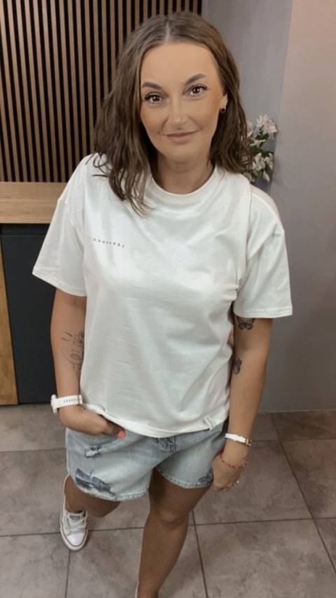 T-shirt Klasyczny Basic Lenoshka Kokos