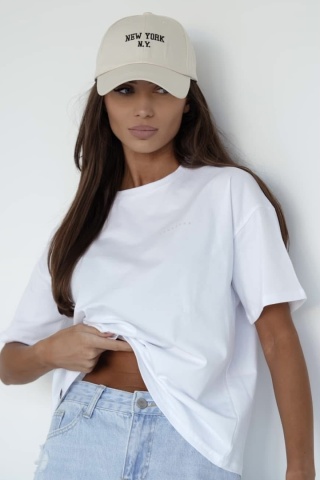 T-shirt Klasyczny Basic Lenoshka Biały