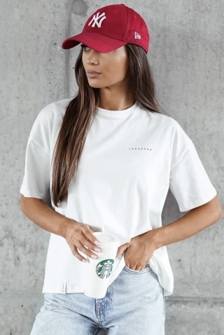 T-shirt Klasyczny Basic Lenoshka Biały