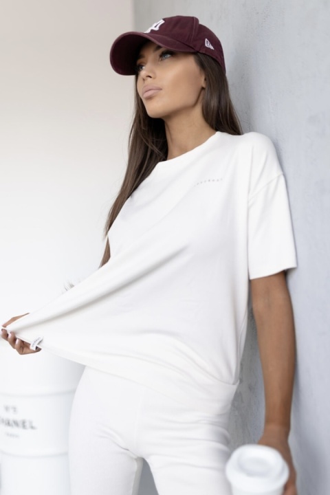 T-shirt Klasyczny Basic Lenoshka Biały T-shirt Klasyczny Basic Lenoshka Biały