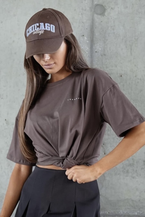 T-shirt Klasyczny Basic Lenoshka Cappuccino T-shirt Klasyczny Basic Lenoshka Cappuccino