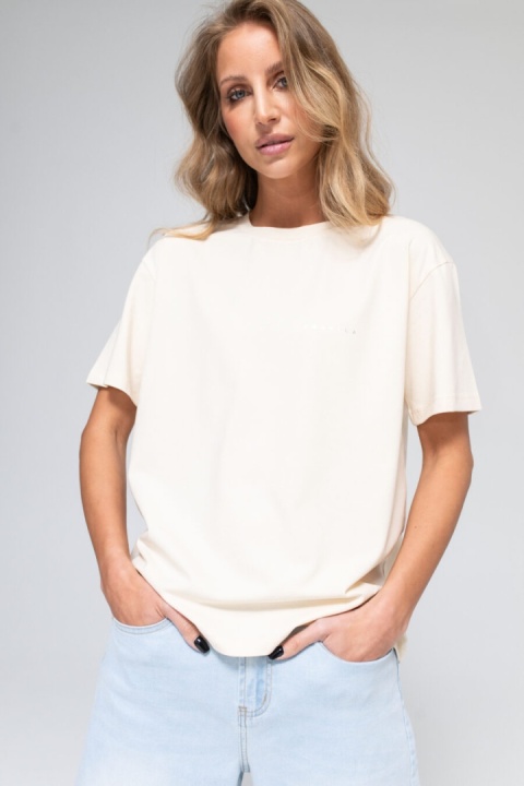 T-shirt basic LEMONADA Ecru T-shirt basic LEMONADA Ecru