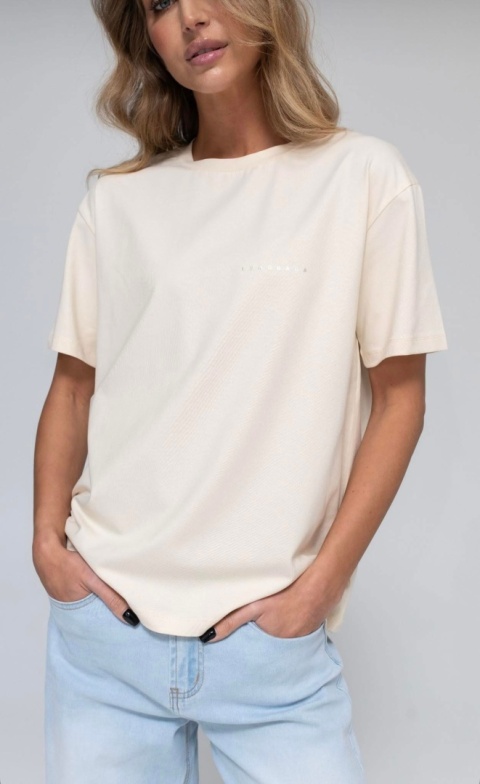 T-shirt basic LEMONADA Ecru T-shirt basic LEMONADA Ecru