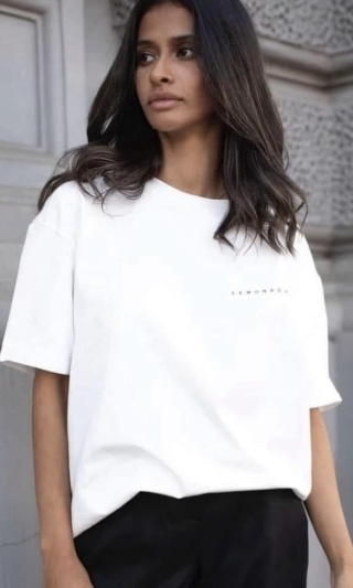 T-shirt basic LEMONADA Biały