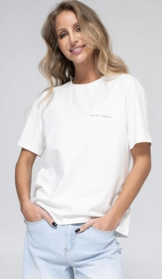 T-shirt basic LEMONADA Biały