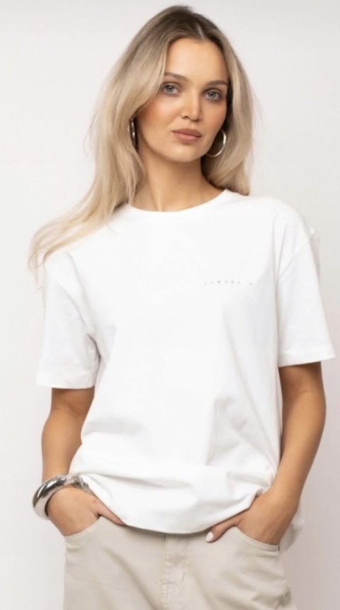 T-shirt basic LEMONADA Biały T-shirt basic LEMONADA Biały