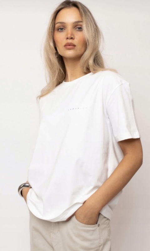 T-shirt basic LEMONADA Biały T-shirt basic LEMONADA Biały