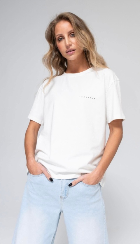 T-shirt basic LEMONADA Biały T-shirt basic LEMONADA Biały