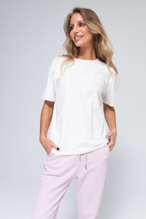 T-shirt basic LEMONADA Biały T-shirt basic LEMONADA Biały