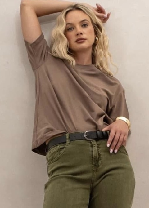 T-shirt basic LEMONADA Cappuccino T-shirt basic LEMONADA Cappuccino