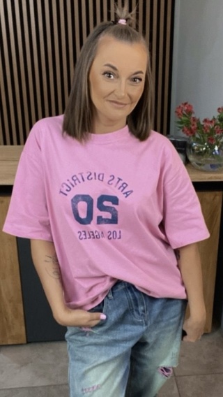T-shirt damski “Arts District 20” Los Angeles Pink