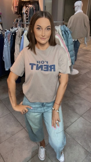T-shirt damski “FOR RENT” –Fango