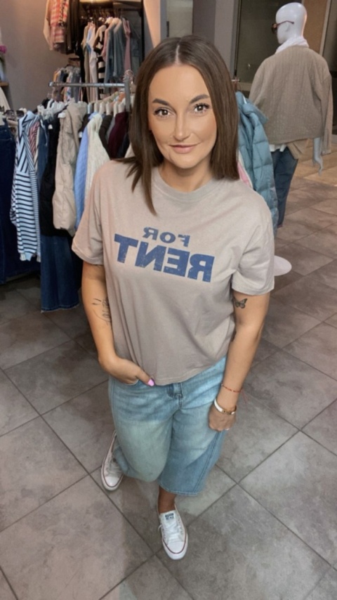 T-shirt damski “FOR RENT” –Fango T-shirt damski “FOR RENT” –Fango