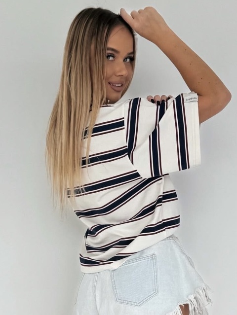 T-shirt w paski Tekla Lenoshka Hilfiger T-shirt w paski Tekla Lenoshka Hilfiger