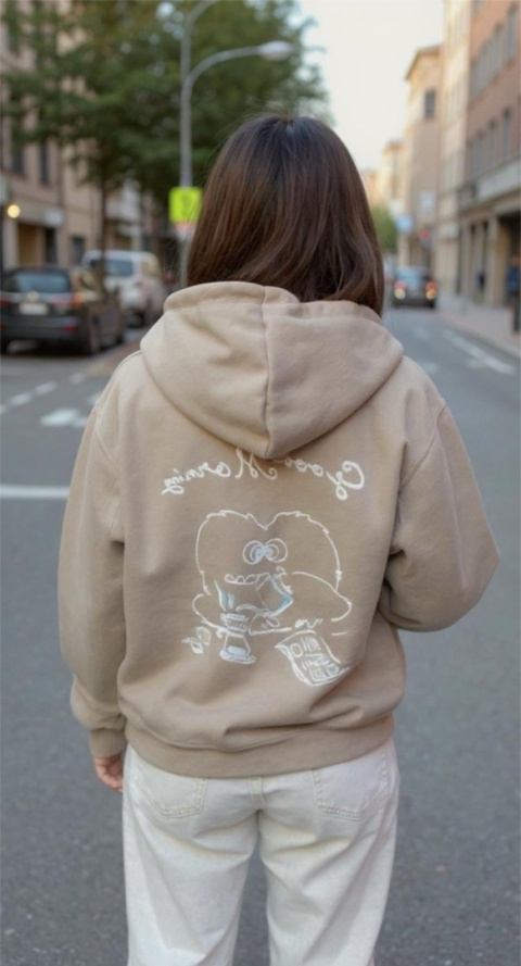 Bluza z Kapturem Coffe Time Fango