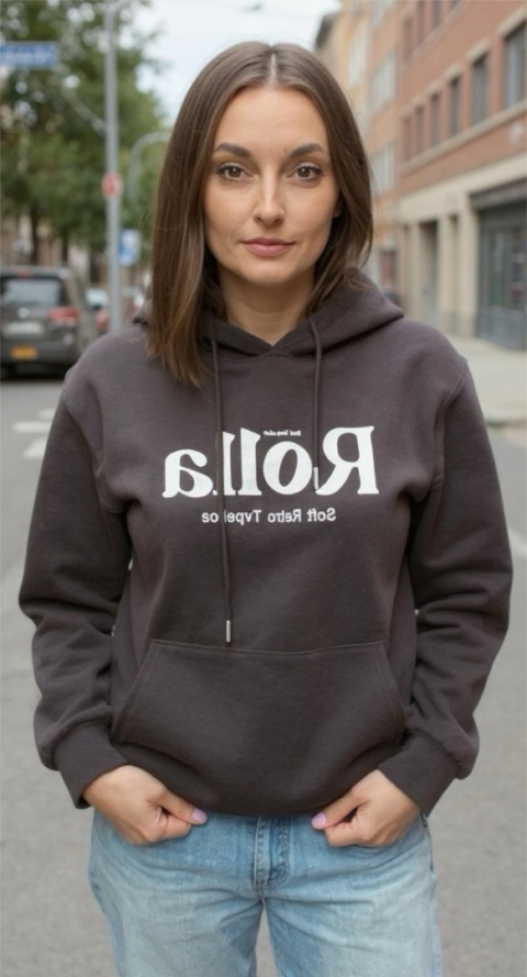 Bluza z kapturem ROLLA Czekolada