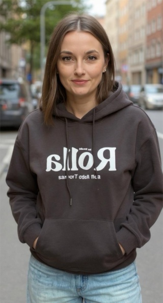 Bluza z kapturem ROLLA Czekolada