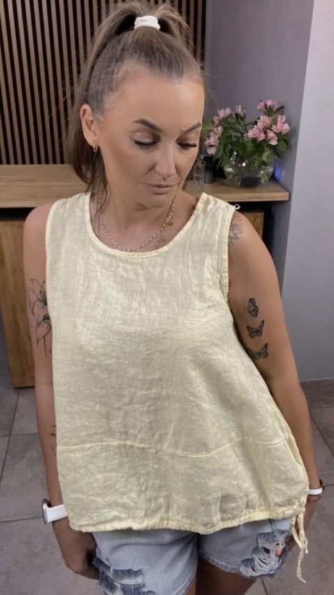 Bluzka Wiya 100% len – Żółta