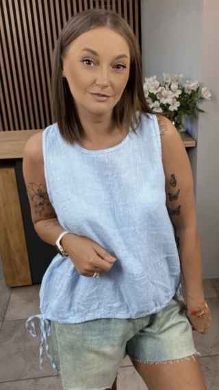 Bluzka Wiya 100% len – Blue
