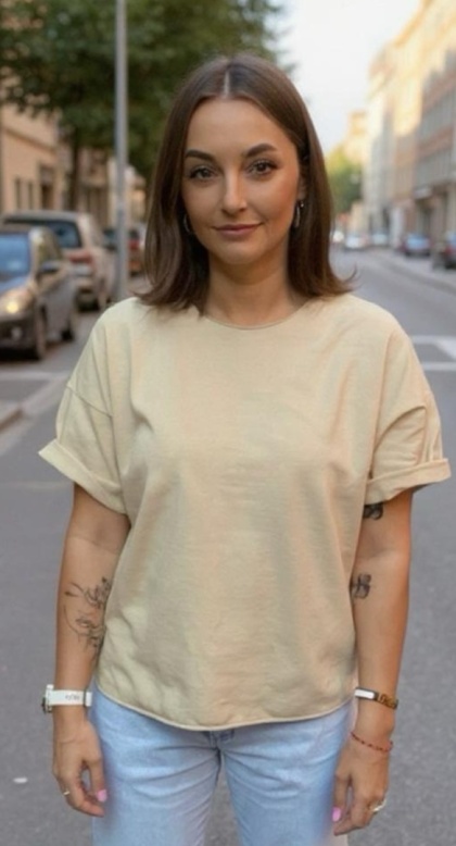 Bluzka surowa Wendy Trendy – Beż