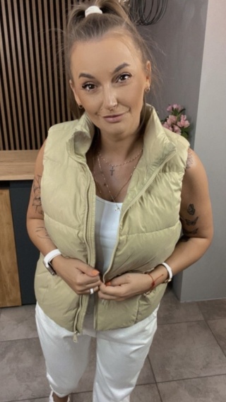 Kamizelka Naturalny Puch Musztarda
