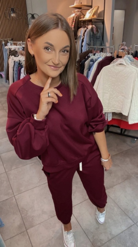 Komplet Masełko Azara Burgund Komplet Masełko Azara Burgund