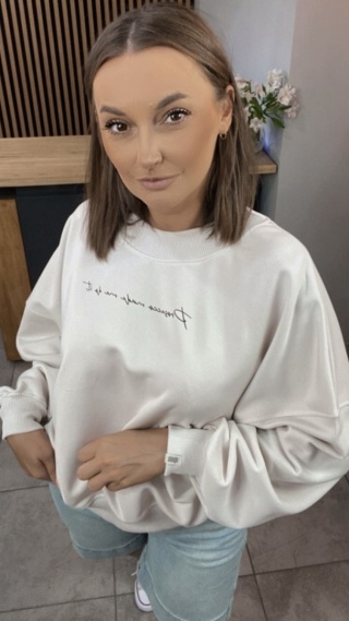 Bluza NOODA “Prosecco made me do it” Ecru