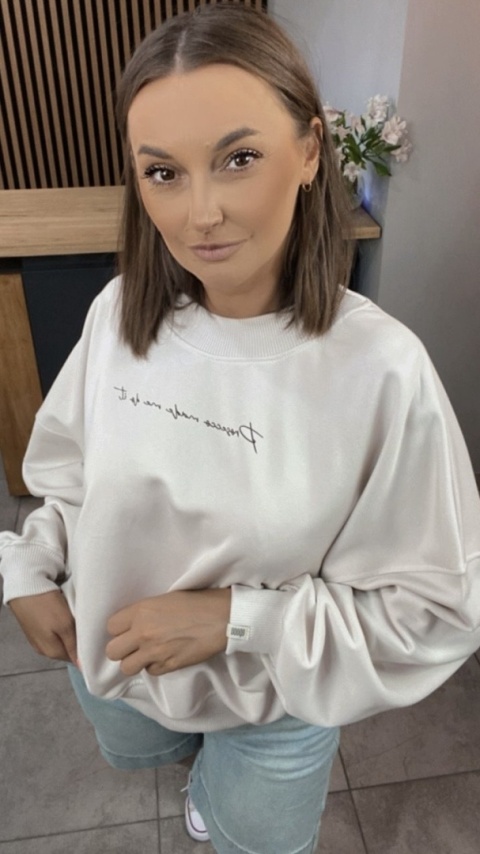 Bluza NOODA “Prosecco made me do it” Ecru
