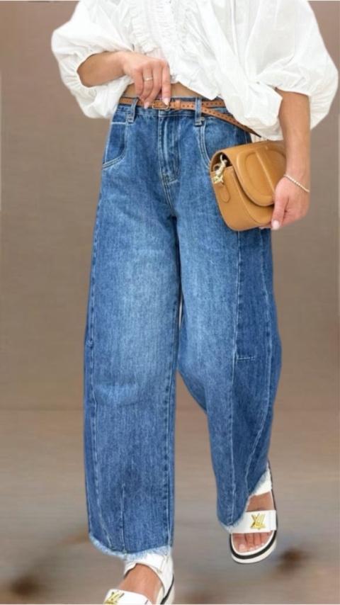 Jeansy Gioya raw edge Jeansy Gioya raw edge