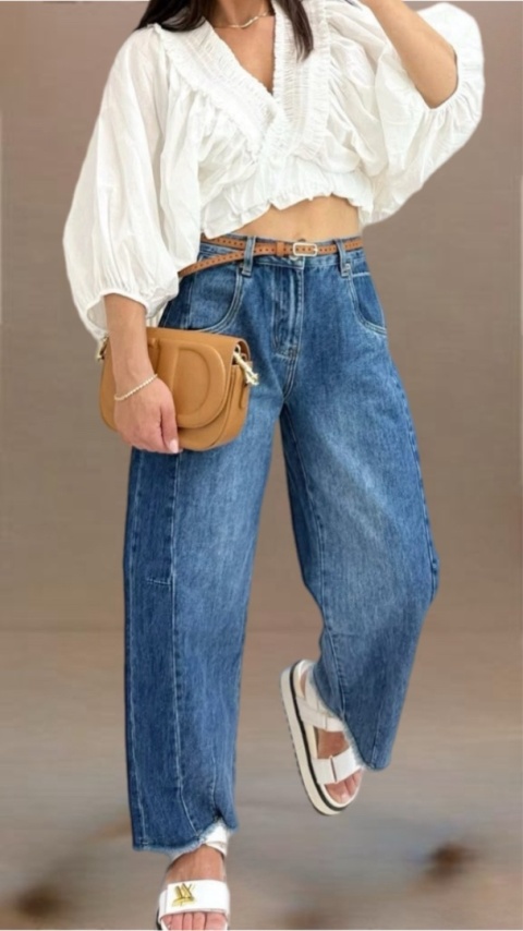 Jeansy Gioya raw edge Jeansy Gioya raw edge