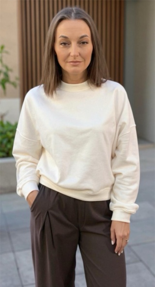 Bluza Basic Lenoshka Beżowa
