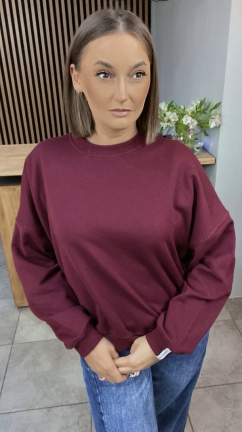 Bluza Basic Lenoshka Bordo