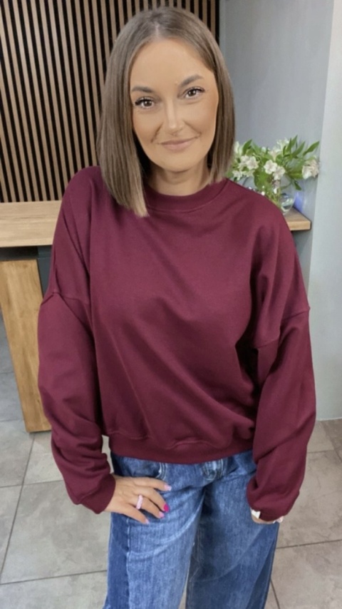 Bluza Basic Lenoshka Bordo