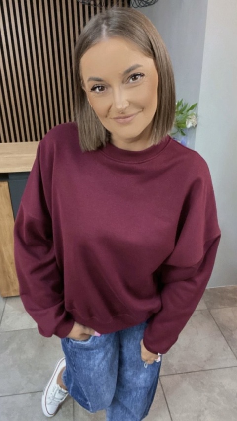 Bluza Basic Lenoshka Bordo