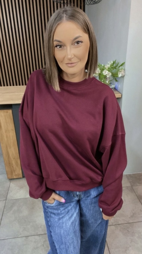 Bluza Basic Lenoshka Bordo