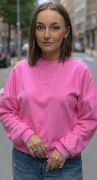Bluza Basic Lenoshka Dark Pink