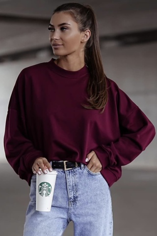 Bluza Basic Lenoshka Bordo