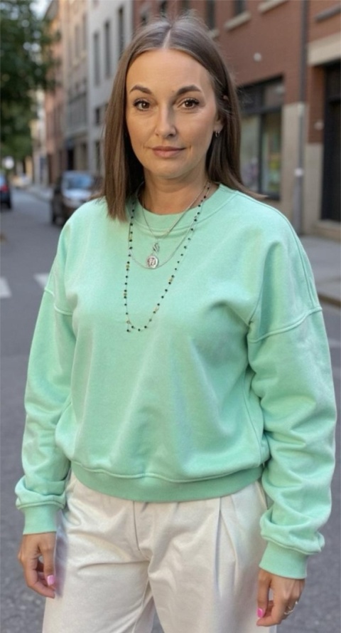 Bluza Basic Lenoshka Szałwia