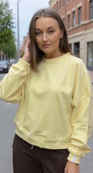 Bluza Basic Lenoshka Żółta