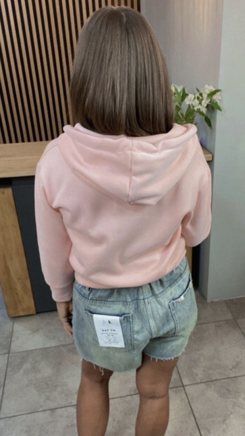 Bluza Krótka , Rozpinana JOY Puder Bluza Krótka , Rozpinana JOY Puder