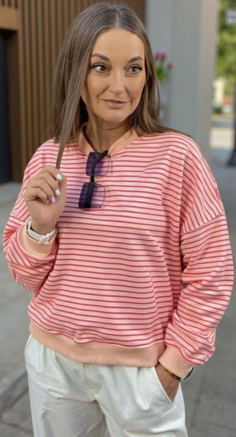 Bluza w paski Lenoshka Red Bluza w paski Lenoshka Red